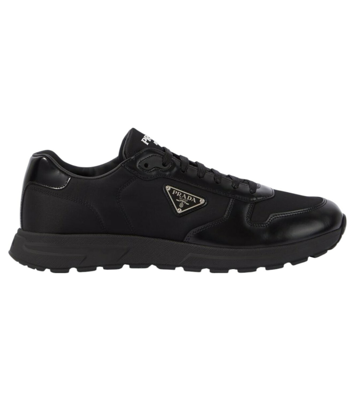 スニーカー PRADA Black Nylon And Leather Prax 2.0 Sneakers Prada Two-tone Nylon And Leather Prax 2.0 Sneakers Prada