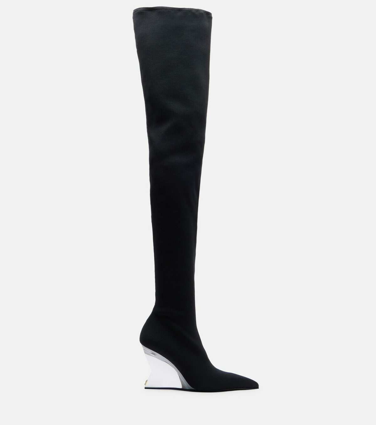 Balmain Knitted wedge over-the-knee boots