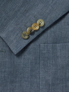 Canali - Kei Slim-Fit Herringbone Linen Suit Jacket - Blue
