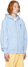 AMI Paris Blue Ami de Cœur Hoodie