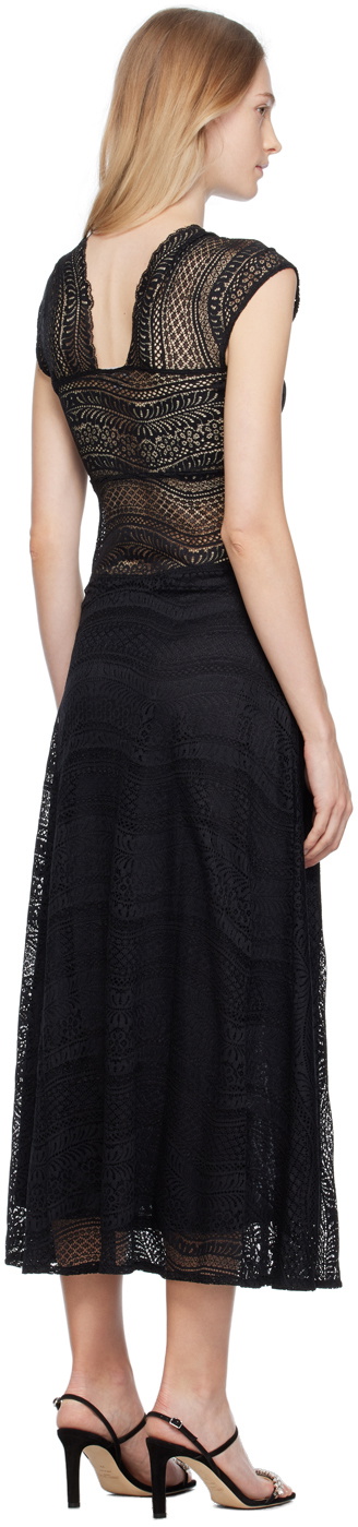 Beaufille Black Sassen Midi Dress