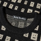 Acne Studios Mini Men's Kick Optical Face Crew Knit in Black