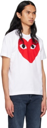 COMME des GARÇONS PLAY White Big Heart T-Shirt