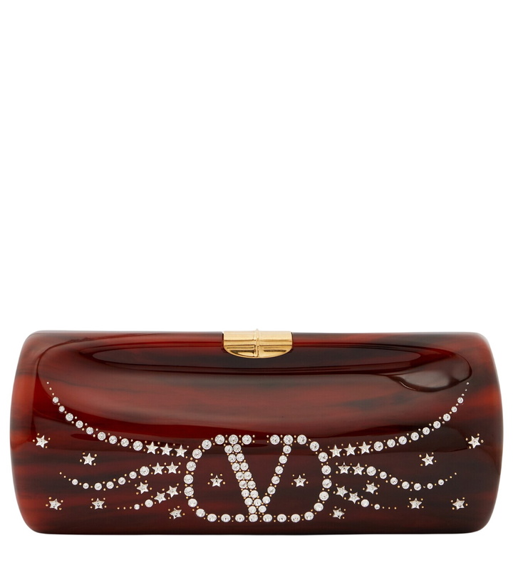 Photo: Valentino Garavani Pince Small resin clutch