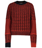 Victoria Beckham - Houndstooth crewneck sweater