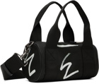 Moschino Black Shadows & Squiggles Messenger Bag