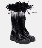 Valentino Garavani Rockstud M-Way leather combat boots
