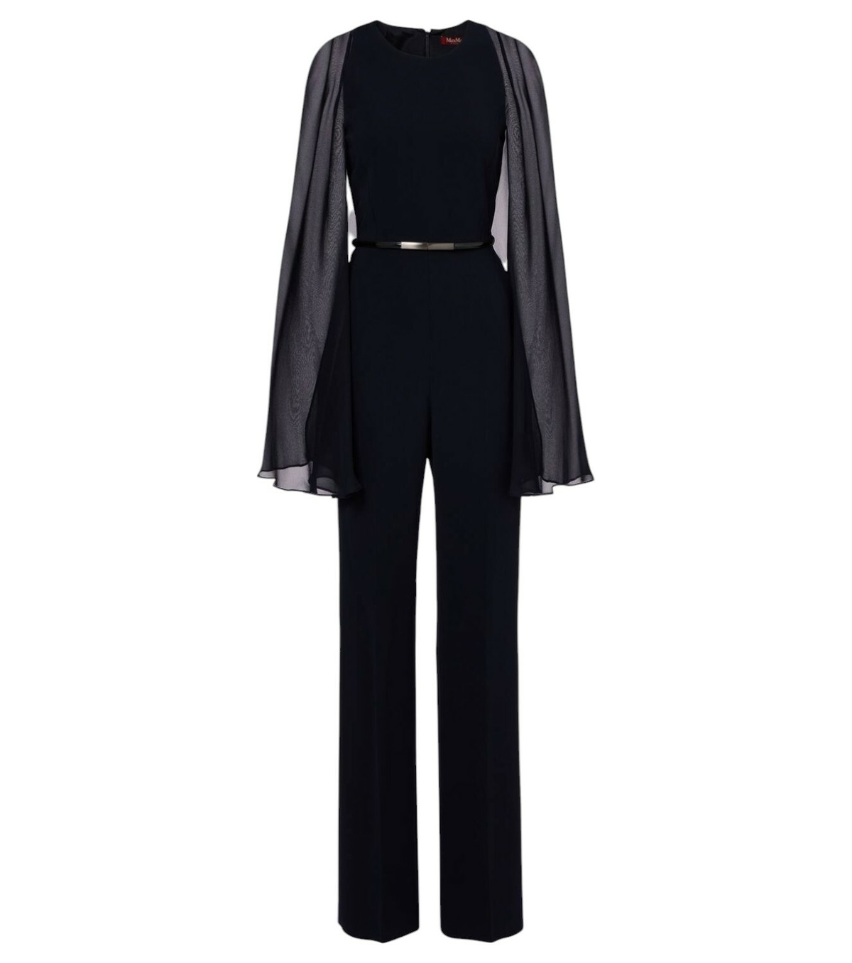 オールインワン・サロペット Max Mara Black stretch wool Mincio jumpsuit Max Mara Pianoforte Black Stretch Wool Mincio Jumpsuit Max Mara