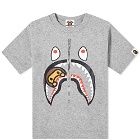 A Bathing Ape Kids Milo Shark T-Shirt in Grey