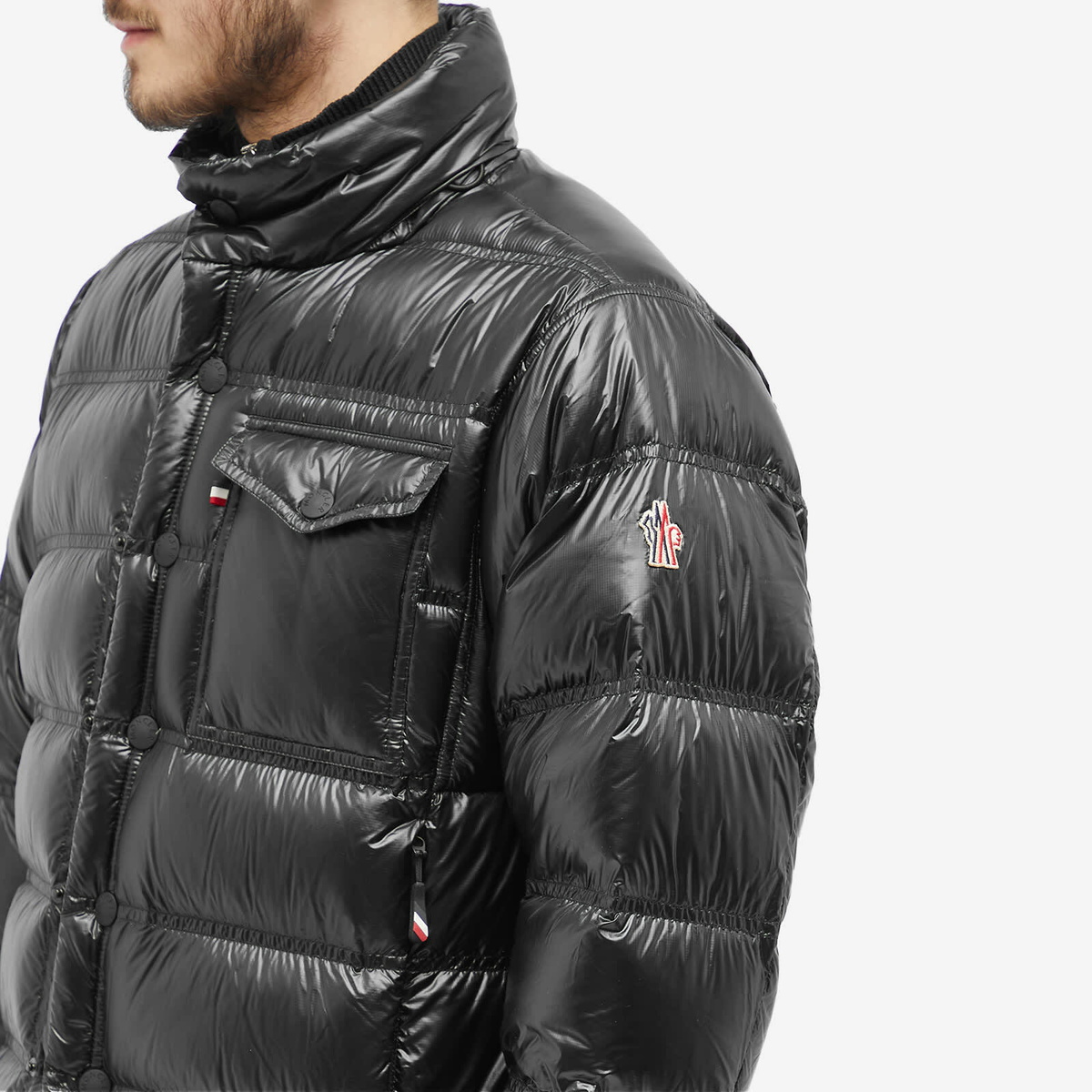 ジャケット Moncler Grenoble Black stretch ripstop jacket Moncler Grenoble Men's Raffort Micro Ripstop Jacket in Black