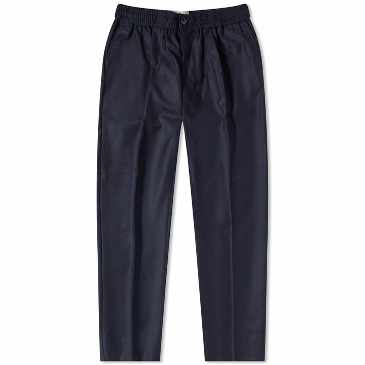 Photo: AMI Paris Men's Elasticated Waist Pant in Night Blue