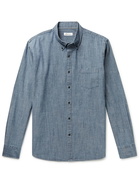 Peter Millar - Tamworth Button-Down Collar Cotton-Blend Chambray Shirt - Blue