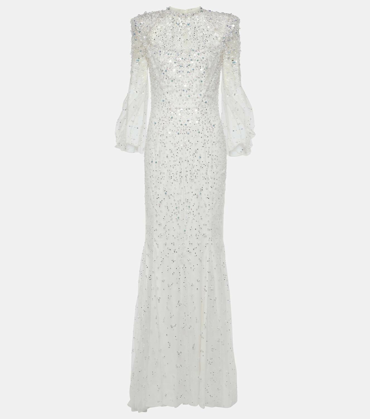 chinese dress ladies Crystal Drop Beaded Gown main image 0