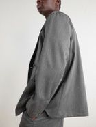 Stòffa - Double-Breasted Wool-Twill Suit Jacket - Gray