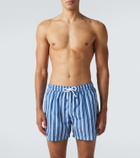 Fedeli Madeira striped swim trunks
