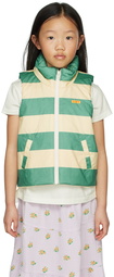 TINYCOTTONS Kids Yellow & Green Big Stripes Vest