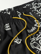 Rhude - Straight-Leg Short-Length Bandana-Print Swim Shorts - Black