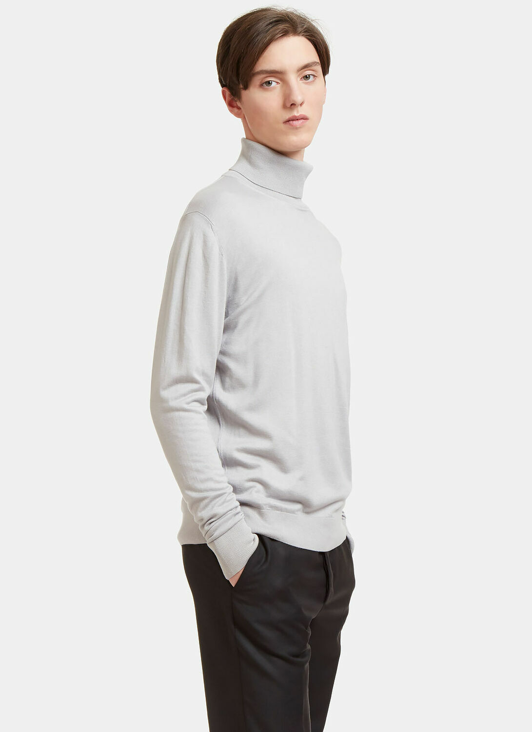 Aiezen Ribbed Roll Neck Sweater