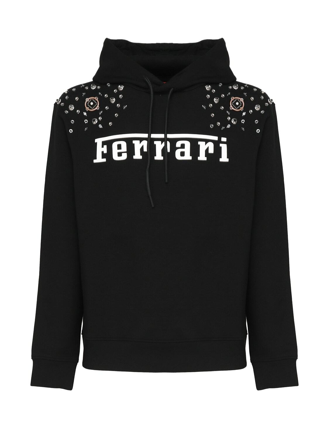 Ferrari Logo Sweatshirt With Hood