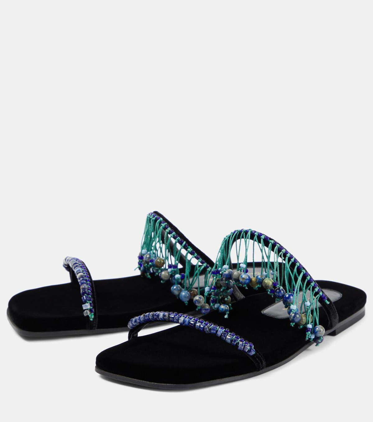 Dries Van Noten Embellished PVC slides