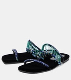 Dries Van Noten Embellished PVC slides