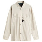 Klättermusen Men's Syn Long Sleeve Shirt in Silver Creme
