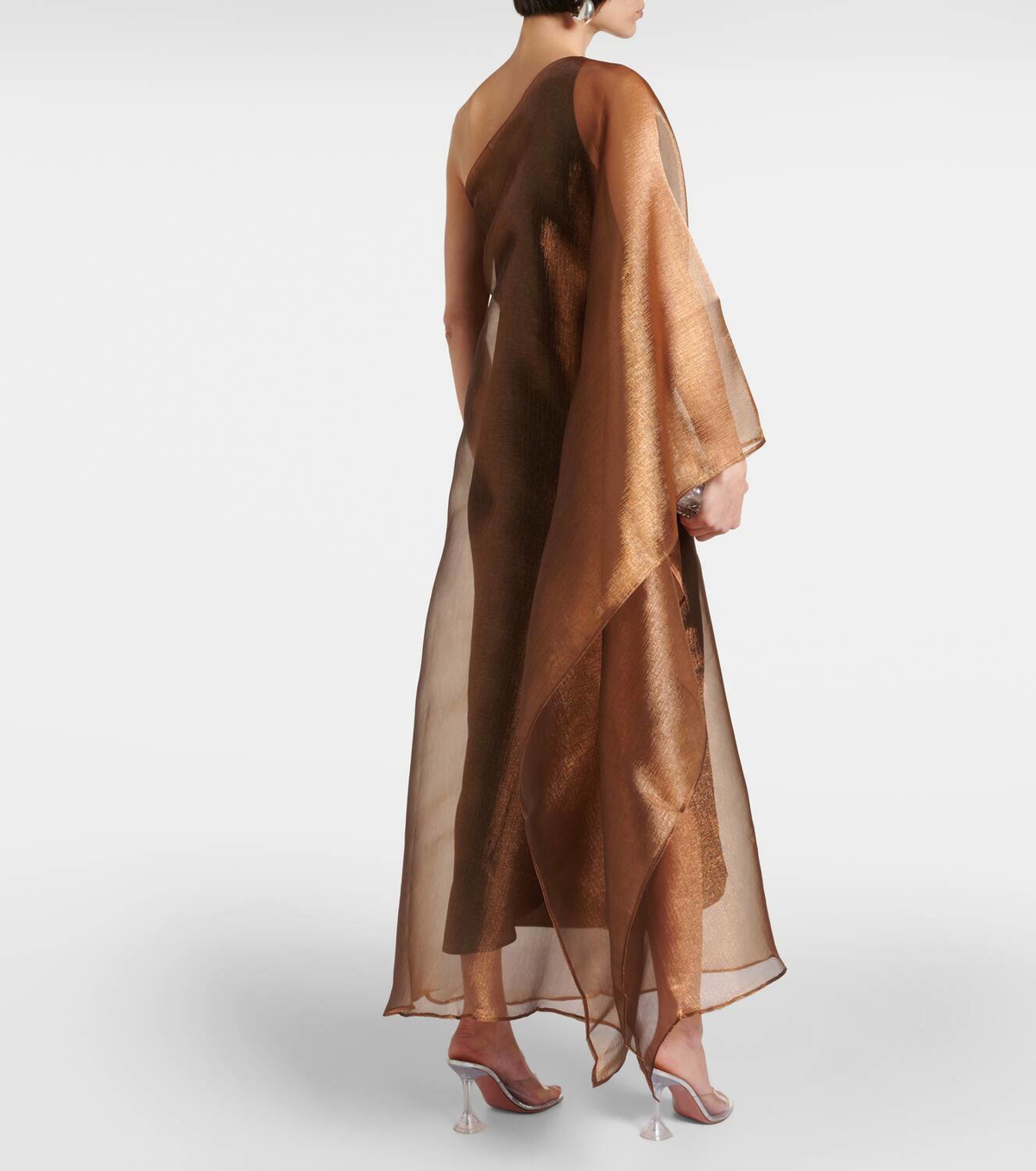ワンピース TALLER MARMO Taller Marmo Betsy one-shoulder cady maxi dress Taller Marmo