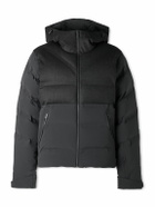 Aztech Mountain - Wool-Blend Trimmed Shell Down Jacket - Black