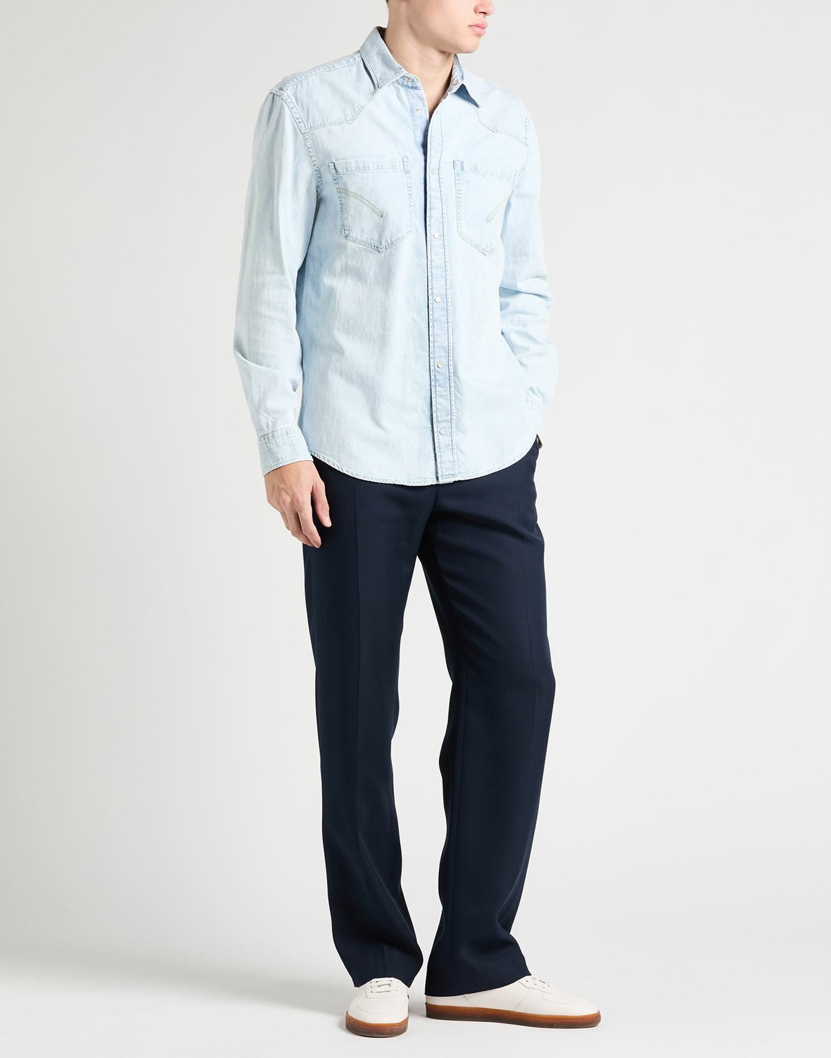 Dondup Mens Denim shirt in Blue