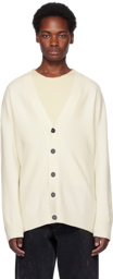 Jil Sander Off-White Button Cardigan