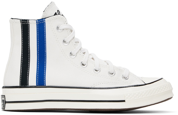 Photo: Converse Off-White Chuck 70 Archival Stripes High Top Sneakers