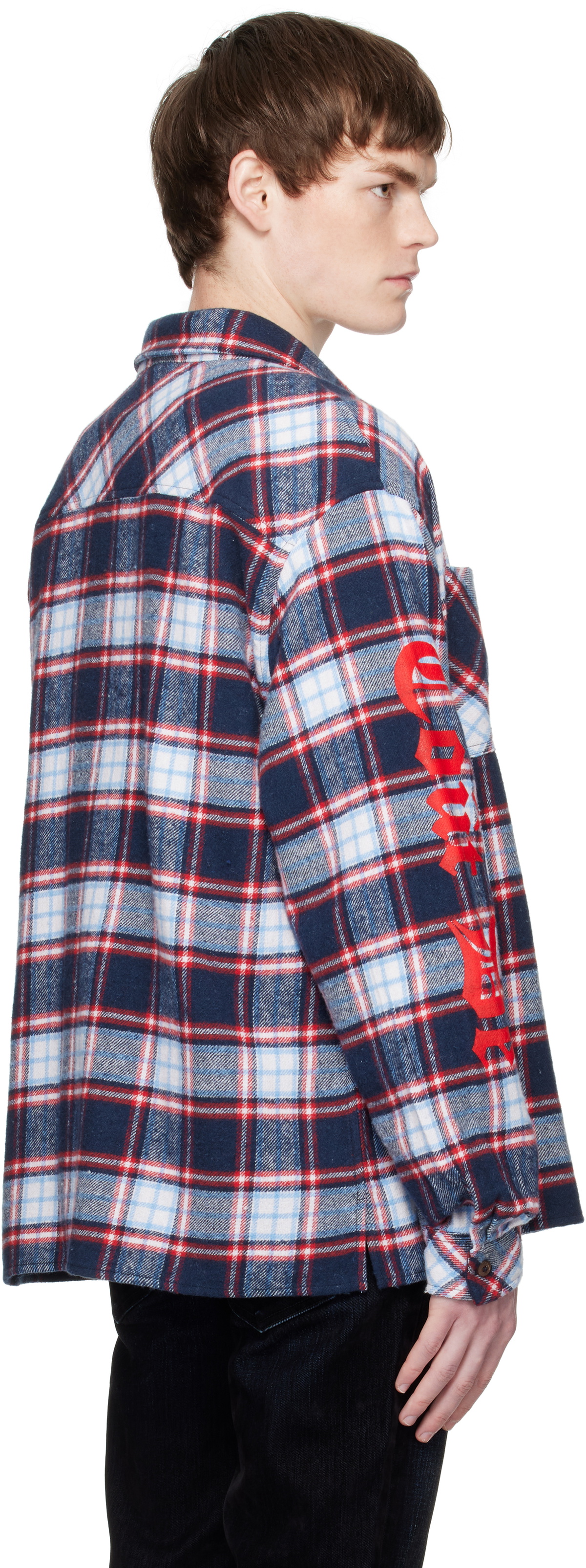 COÛT DE LA LIBERTÉ Red & Blue Brad Long Sleeve Shirt