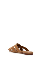 Tods Square-toe Suede and Leather Sandals Brown