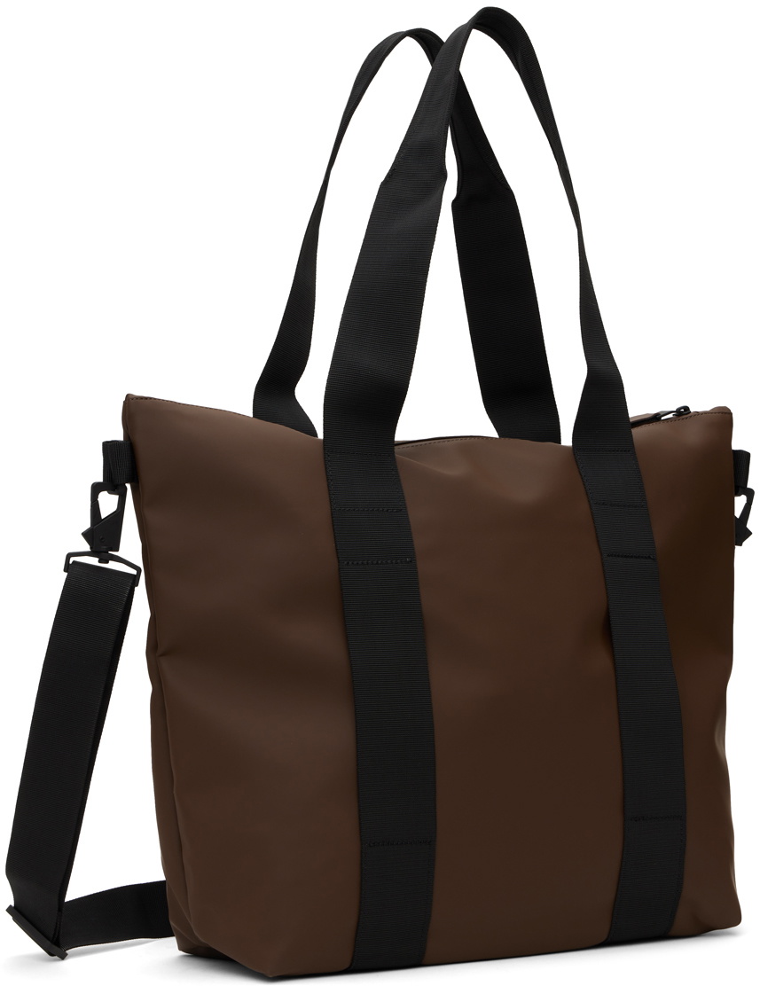 RAINS Brown Mini Tote