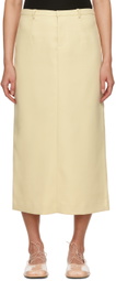 Sandy Liang Yellow Socks Midi Skirt