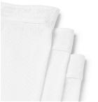 Off-White - Three-Pack Stretch-Cotton Boxer Briefs - White
