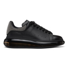 Alexander McQueen Black and Silver Studded Oversized Sneakers