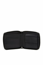 Diesel Leather zip wallet with embossed logo - Small Wallets Mens in Black