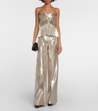 Altuzarra - Justin halterneck lamé top