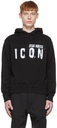 Dsquared2 Black Cotton Hoodie