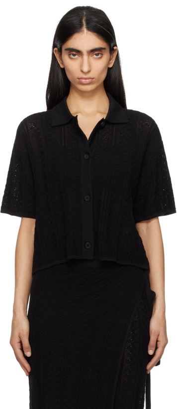 Photo: Holzweiler Black Kelp Crochet Shirt