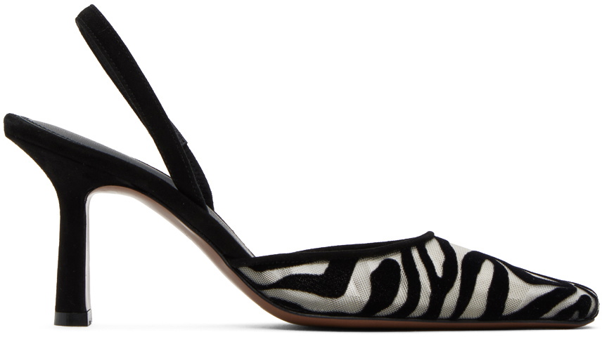 NEOUS Black & White Bella Heels