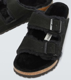 Birkenstock Men - Arizona suede and shearling sandals