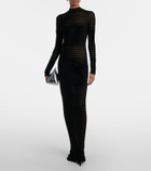 Mugler Semi-sheer gown