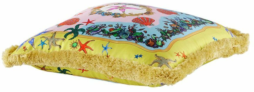 Versace Yellow 'Trésor De La Mer' Cushion