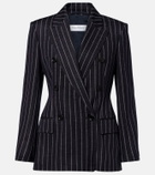 Max Mara Pinstripe double-breasted jersey blazer