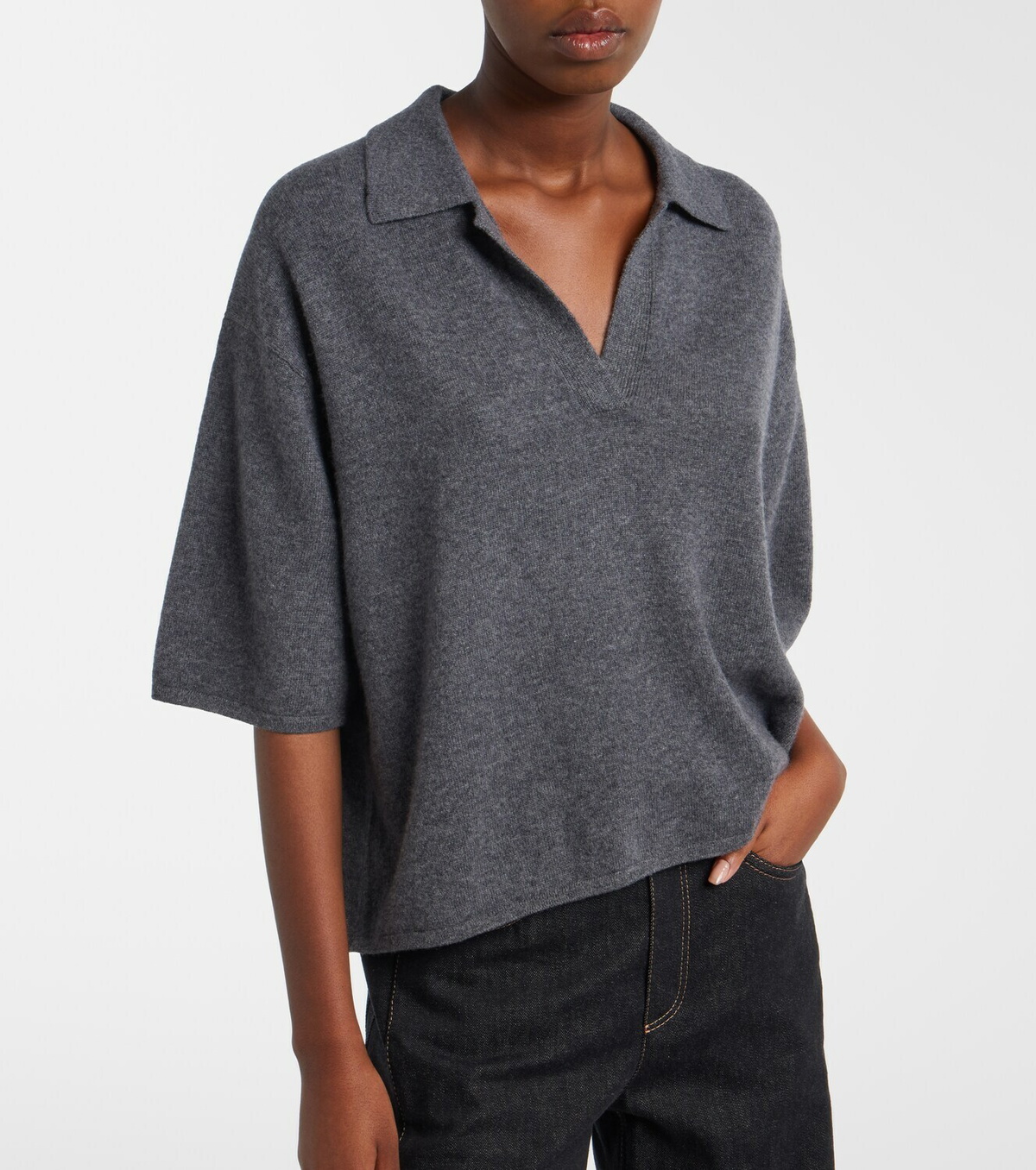 Lisa Yang Neela cashmere polo sweater