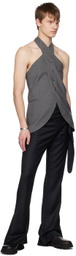 AARON ESH Black Wrap Trousers