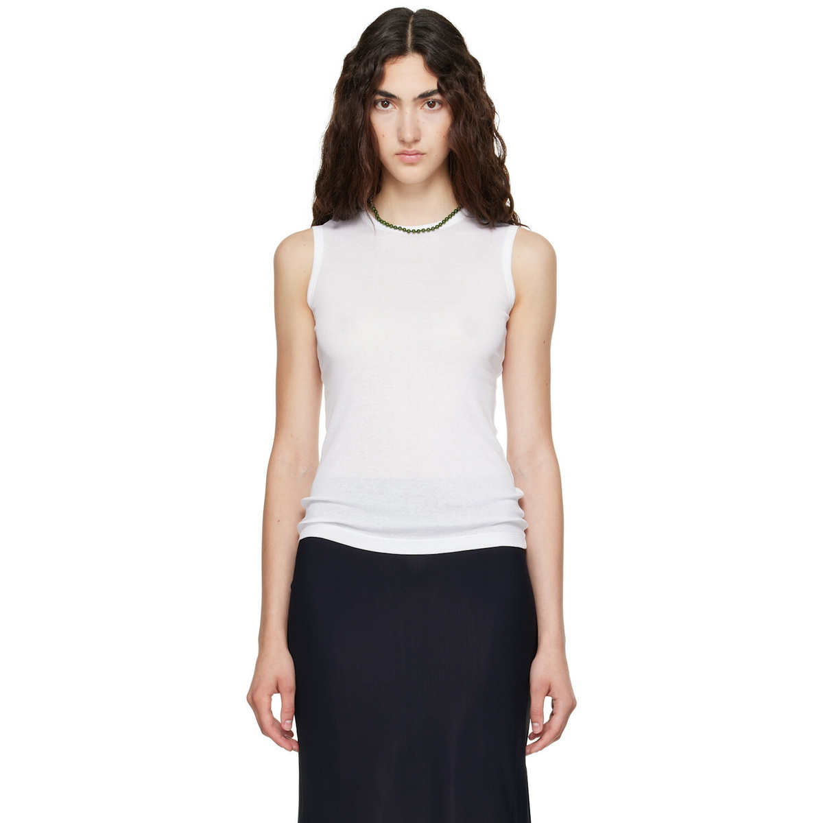 FLORE FLORE White Esmé LW Tank Top