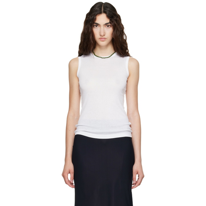 Photo: FLORE FLORE White Esmé LW Tank Top